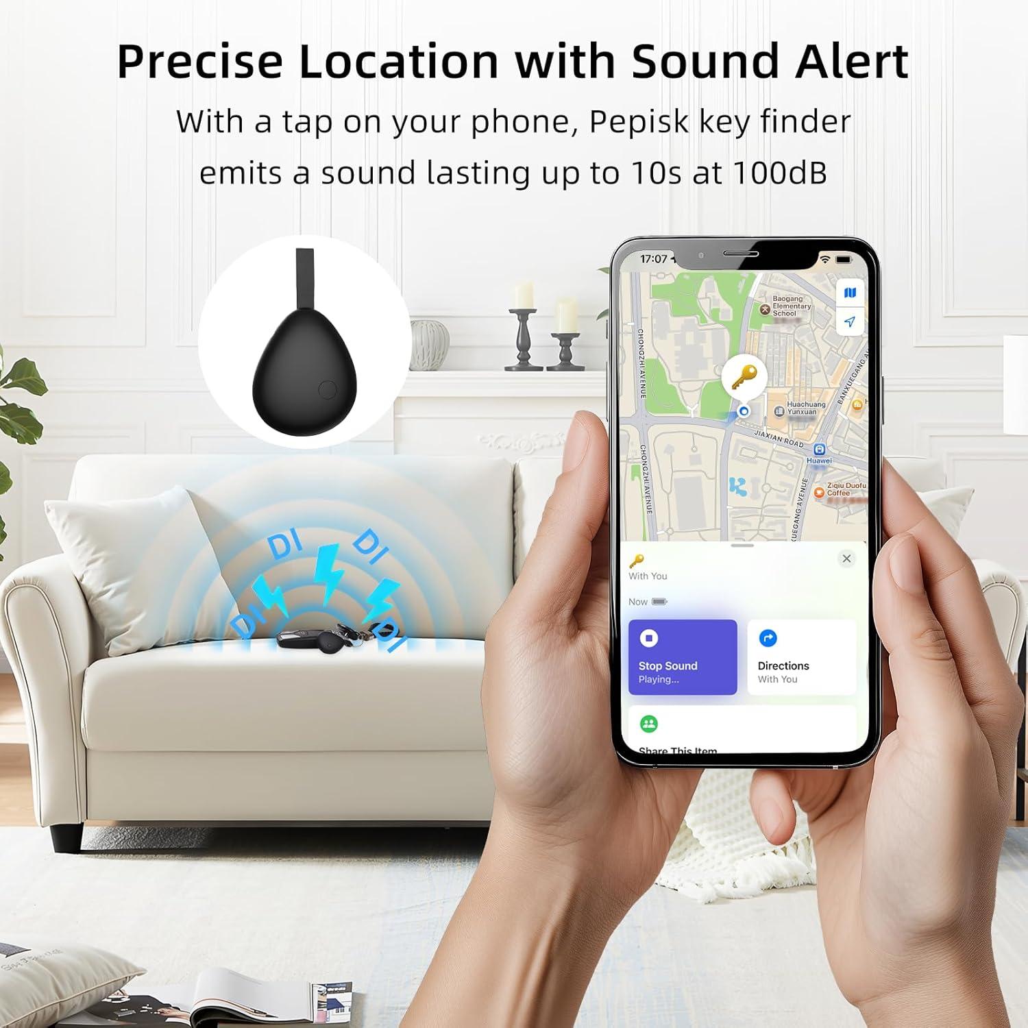 Rastreador Bluetooth Pepisk Air Tracker 4 Etiquetas MFi iOS