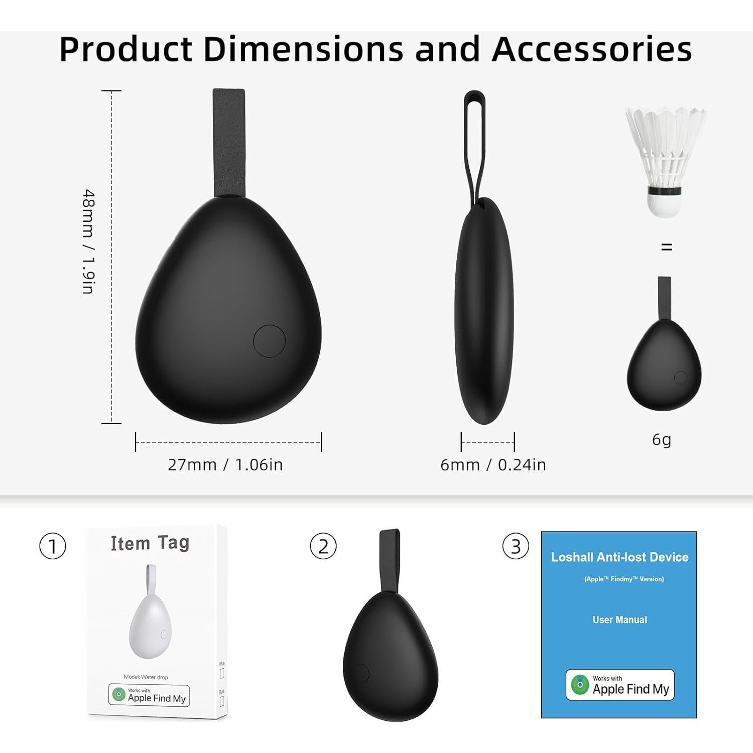 Rastreador Bluetooth Pepisk Air Tracker 4 Etiquetas MFi iOS