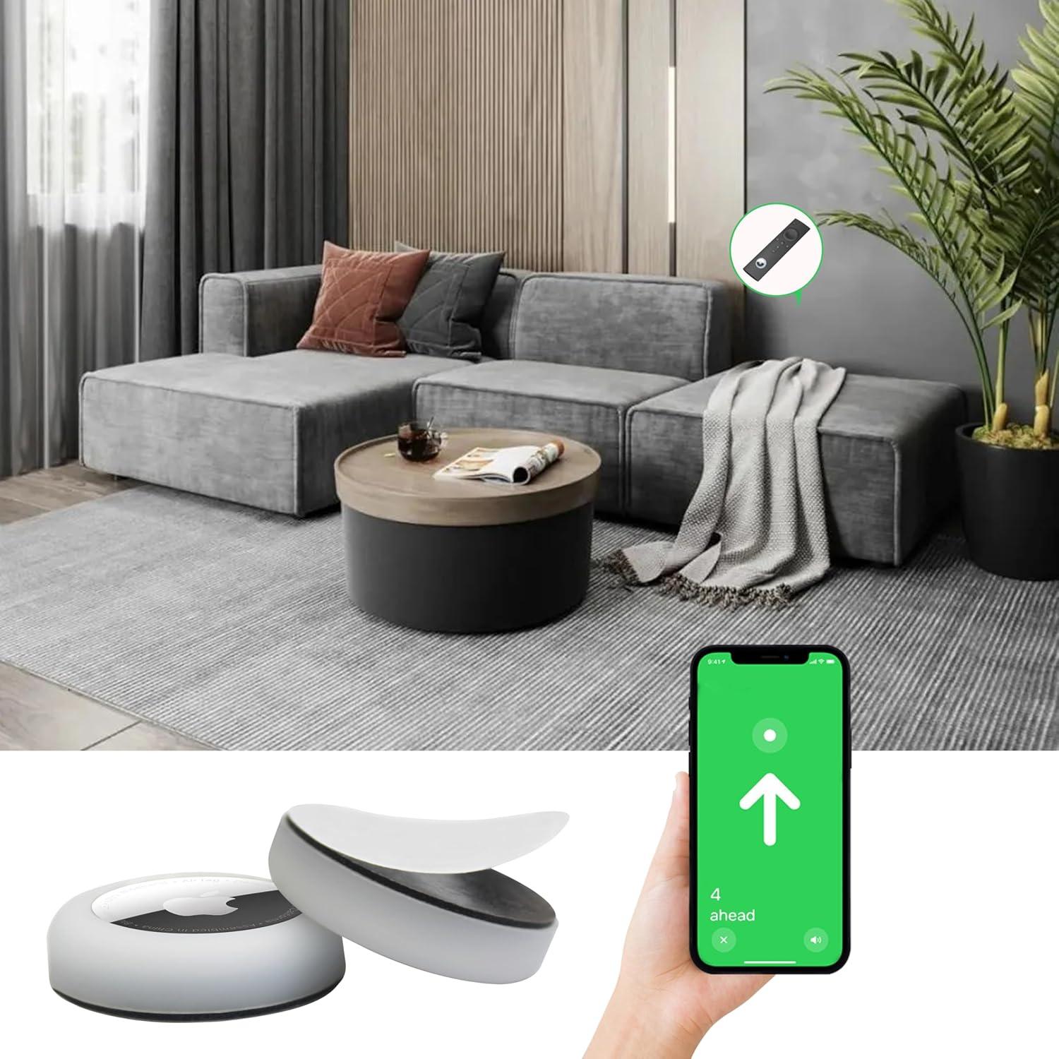 Funda de Silicona Adhesiva Echinff para Apple AirTag - 4 Unidades