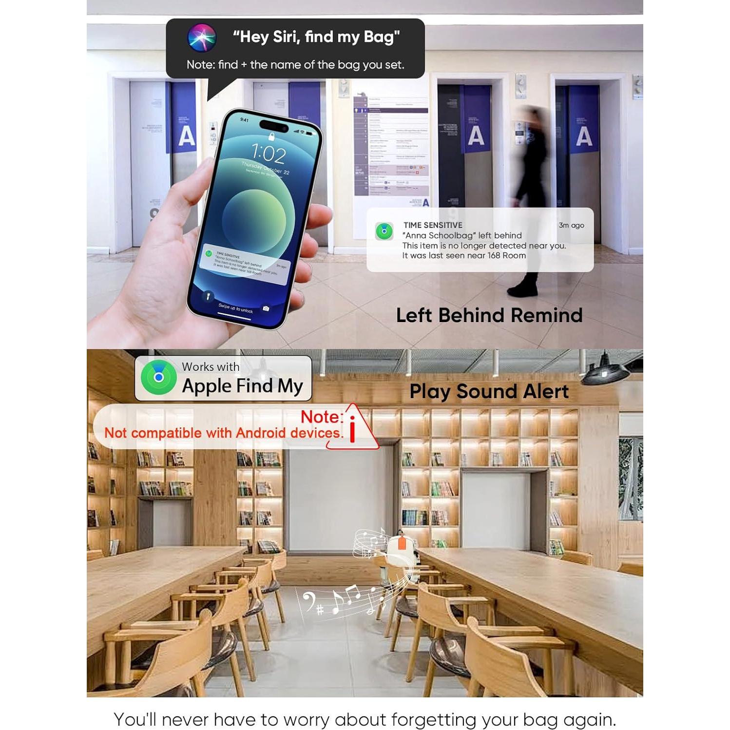 Etiqueta de Equipaje con Rastreador LifeChé Naranja de Cuero