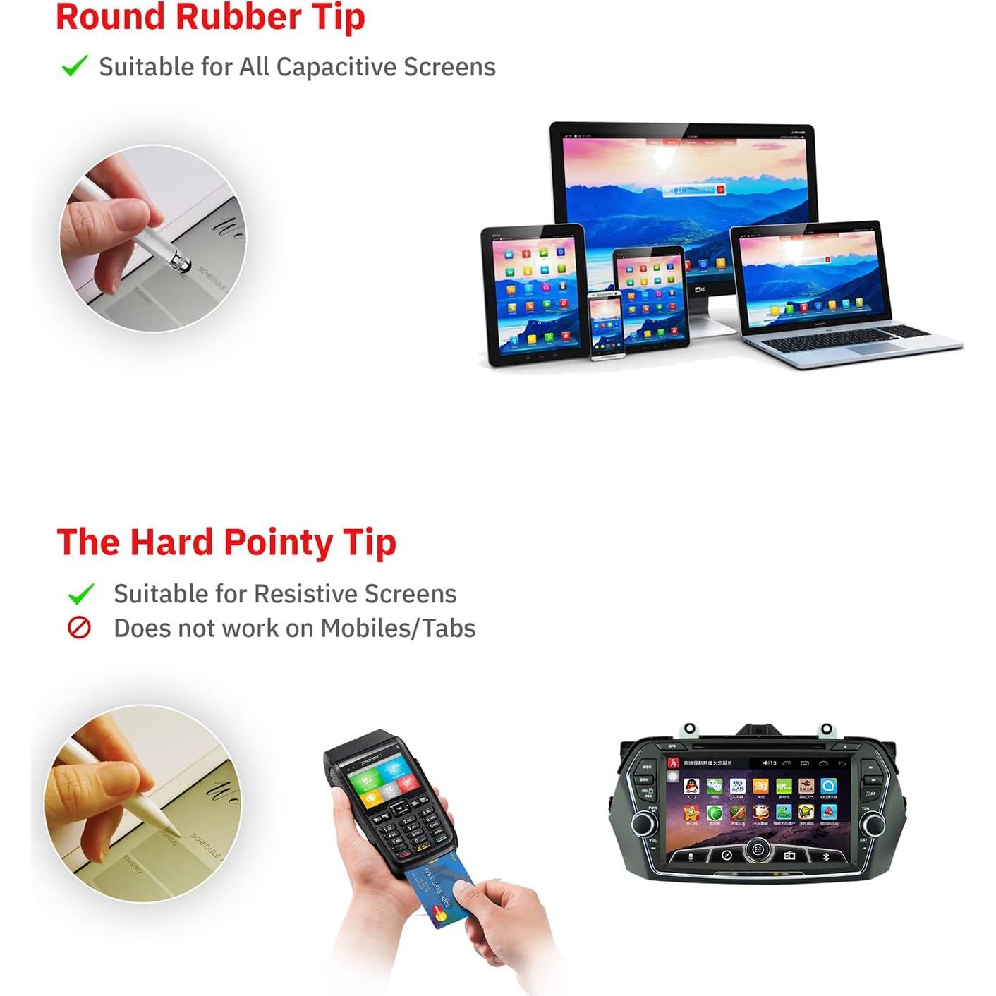 Estilógrafo 2 en 1 Tek Styz para Pantallas Táctiles - Rojo