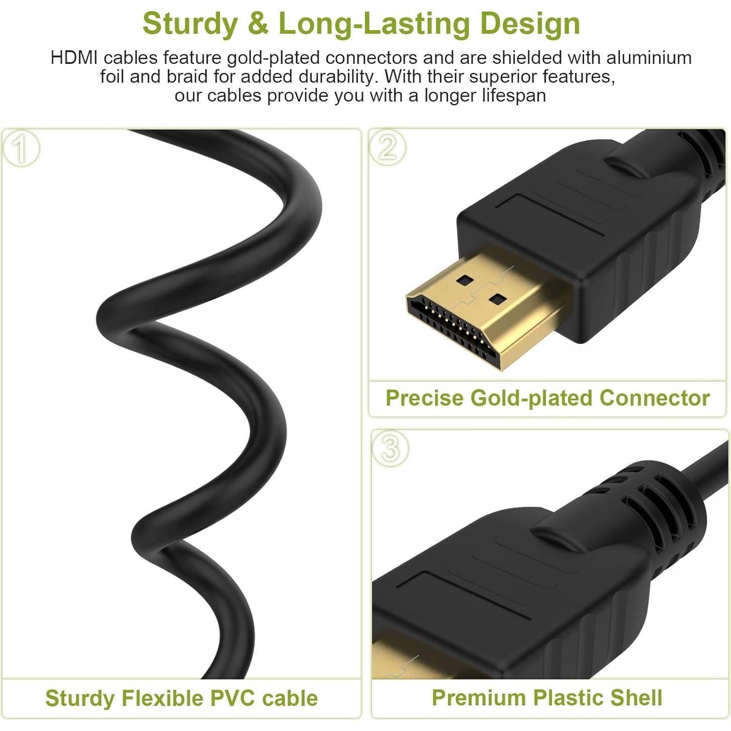 Cable Micro HDMI a HDMI 150 cm Toeasor 4K Compatible GoPro