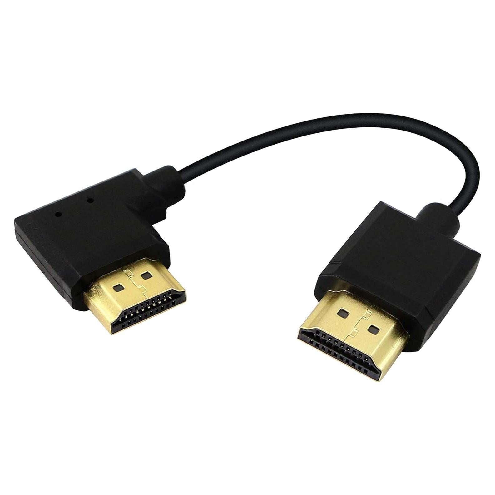 Cable HDMI Macho a Macho 15cm PNGKNYOCN 4K 60Hz Ángulo Recto