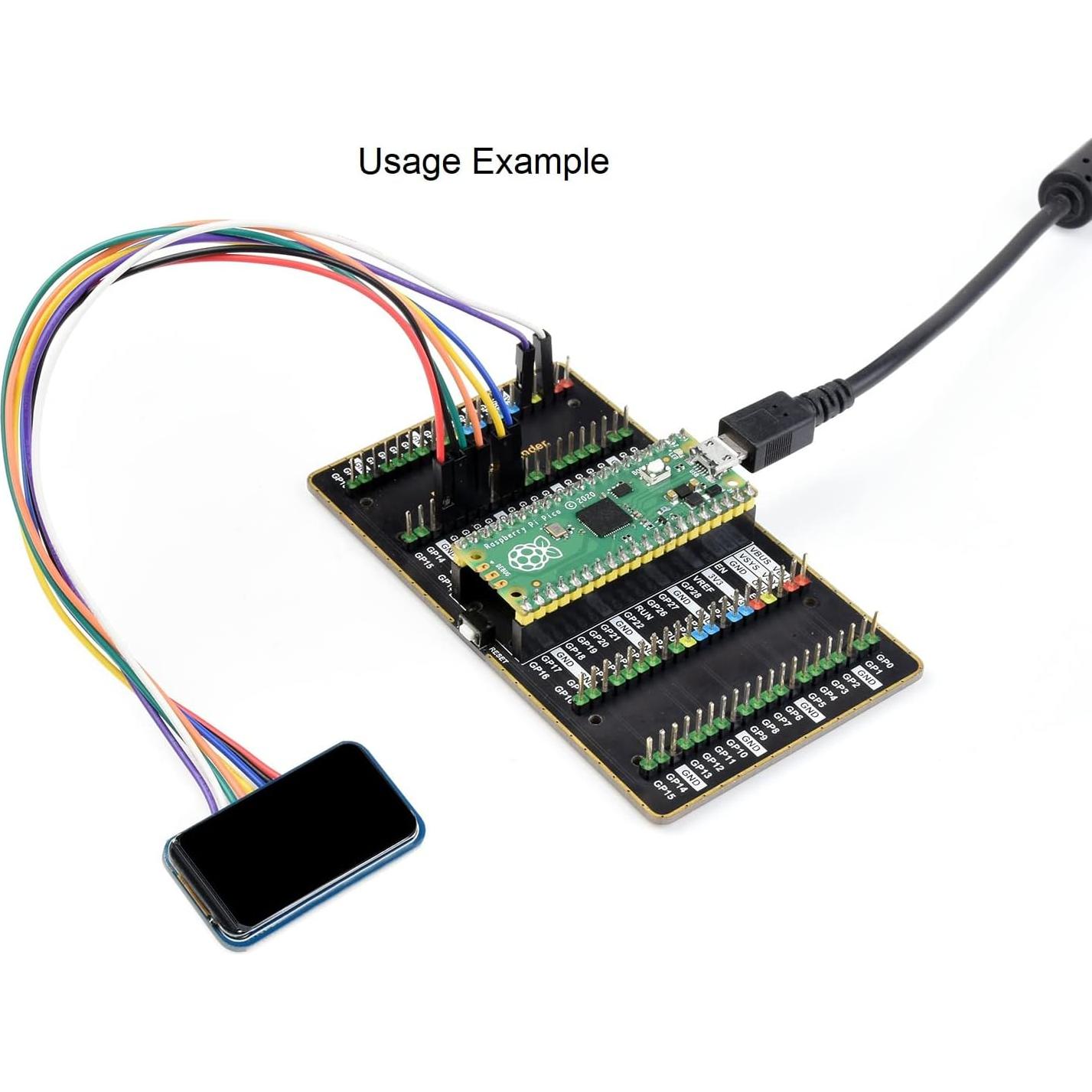 Módulo LCD 1.47" Waveshare para Raspberry Pi 172x320 SPI