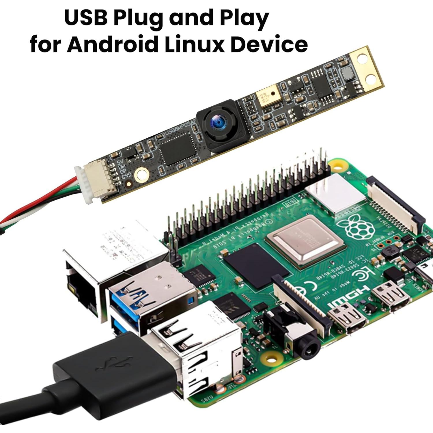 Cámara USB 8MP IFWATER con Micrófono y Lente 105 Grados