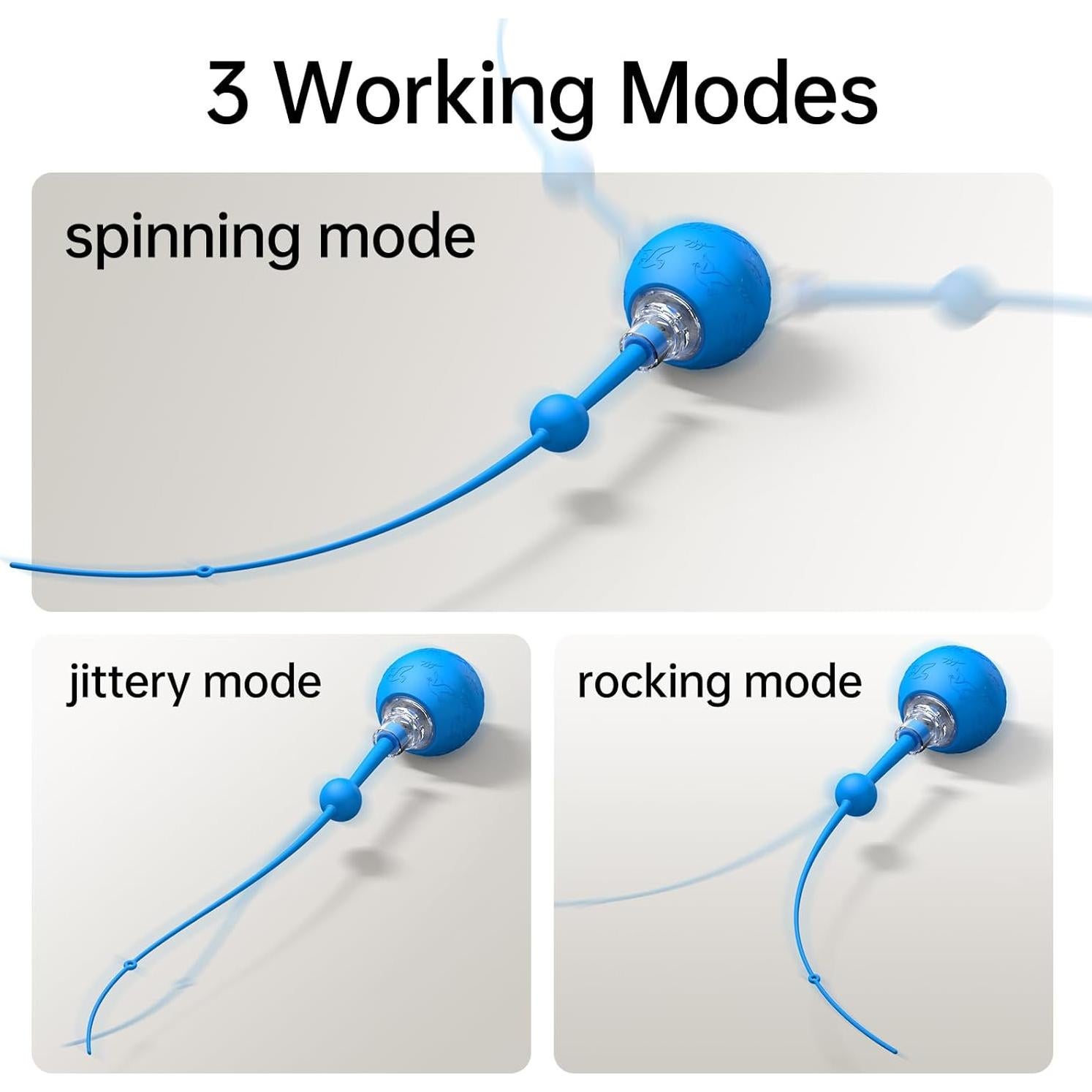 Bola Interactiva para Gatos Morhandisn Azul, Juguete Automático