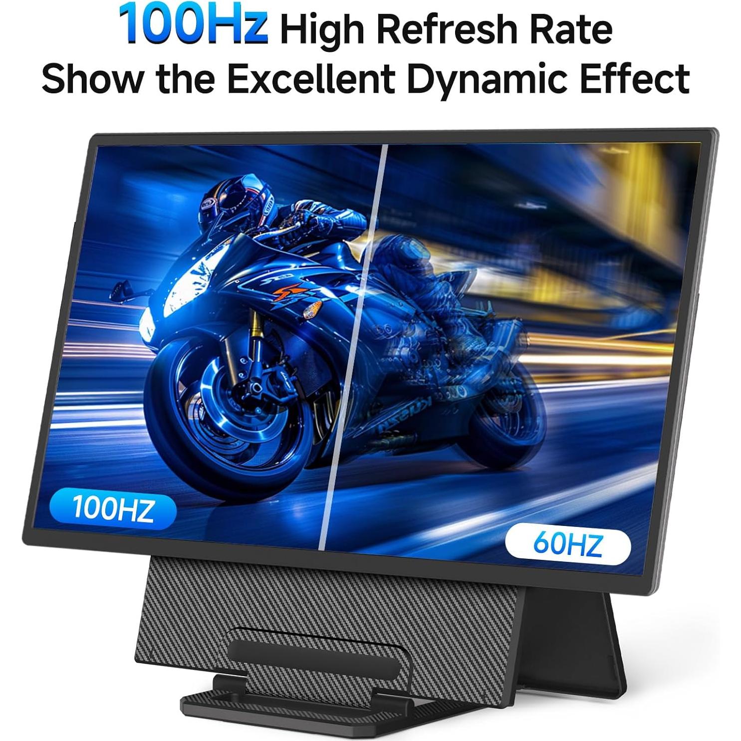 Monitor Portátil AOKER D1 FHD 24" 1080P 100Hz IPS USB-C HDMI