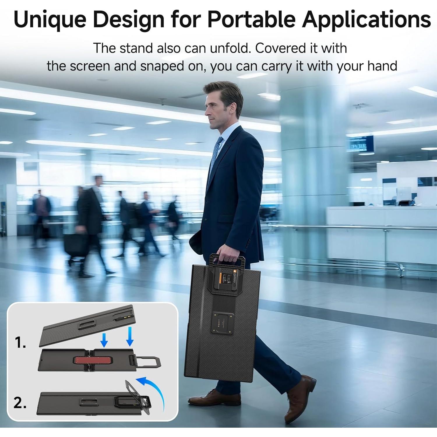 Monitor Portátil AOKER D1 FHD 24" 1080P 100Hz IPS USB-C HDMI