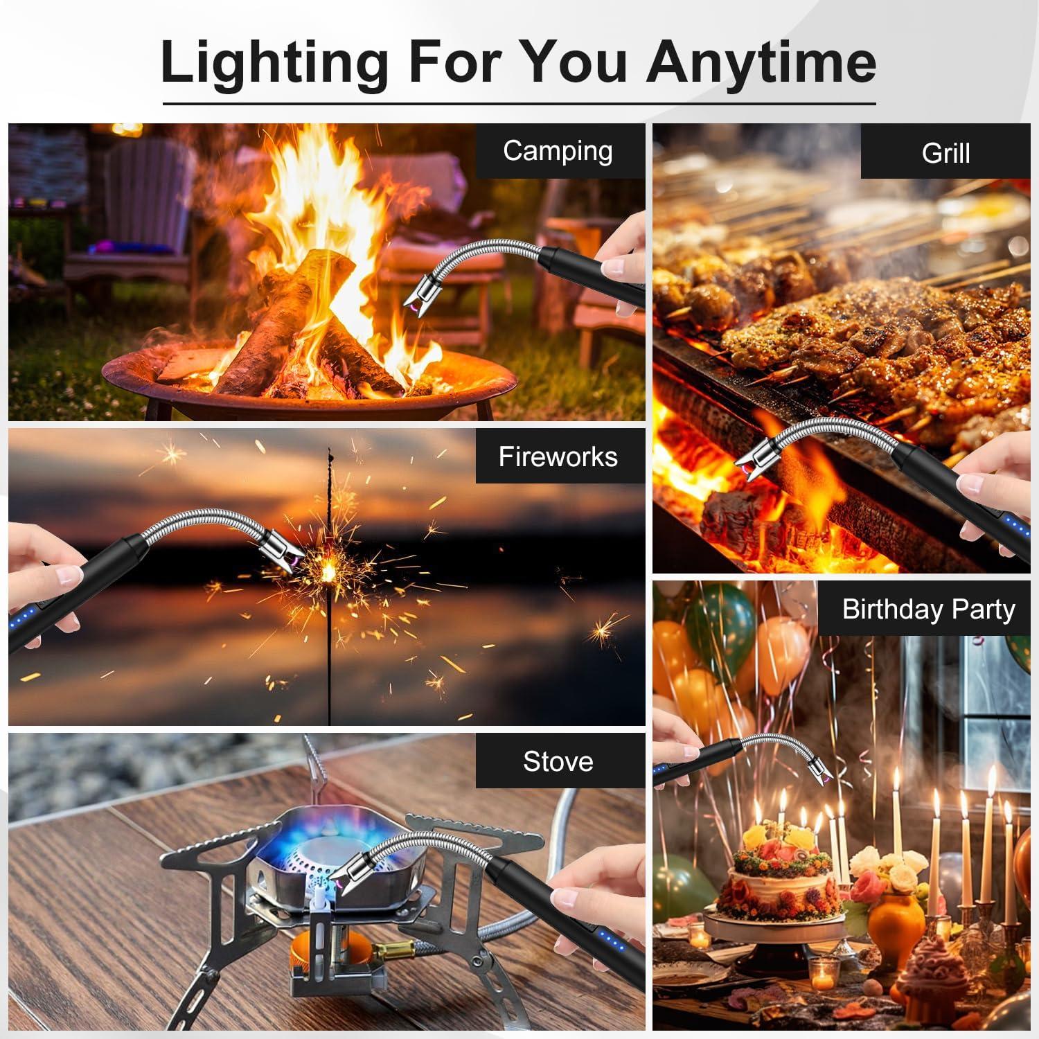 Encendedor Eléctrico Recargable LcFun con Cuello Flexible 25cm