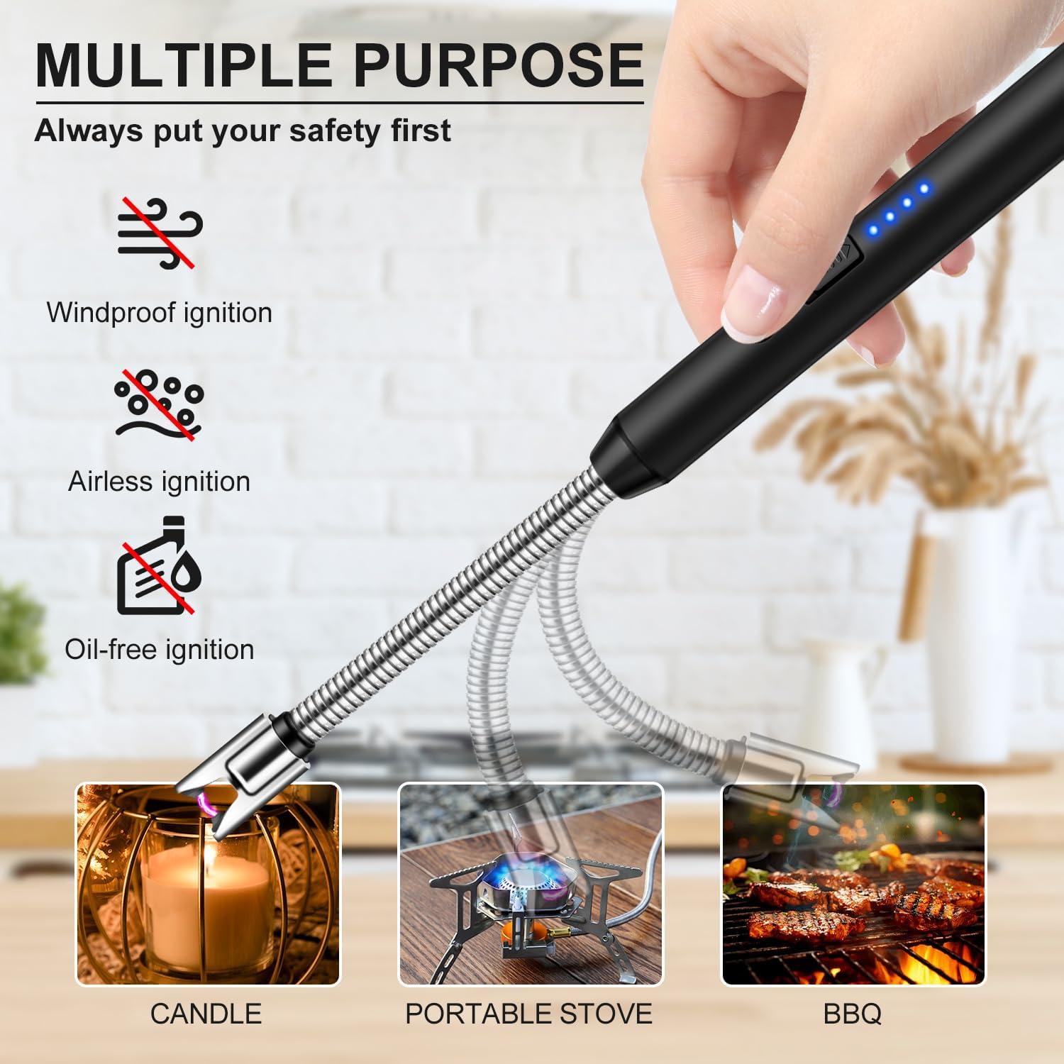 Encendedor Eléctrico Recargable LcFun con Cuello Flexible 25cm