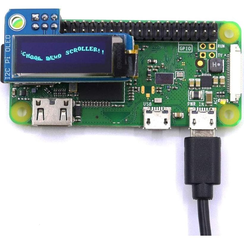 Pantalla OLED 0.91" I2C 128x32 Azul para Raspberry Pi