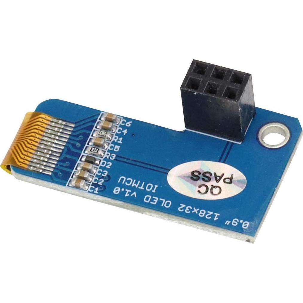 Pantalla OLED 0.91" I2C 128x32 Azul para Raspberry Pi