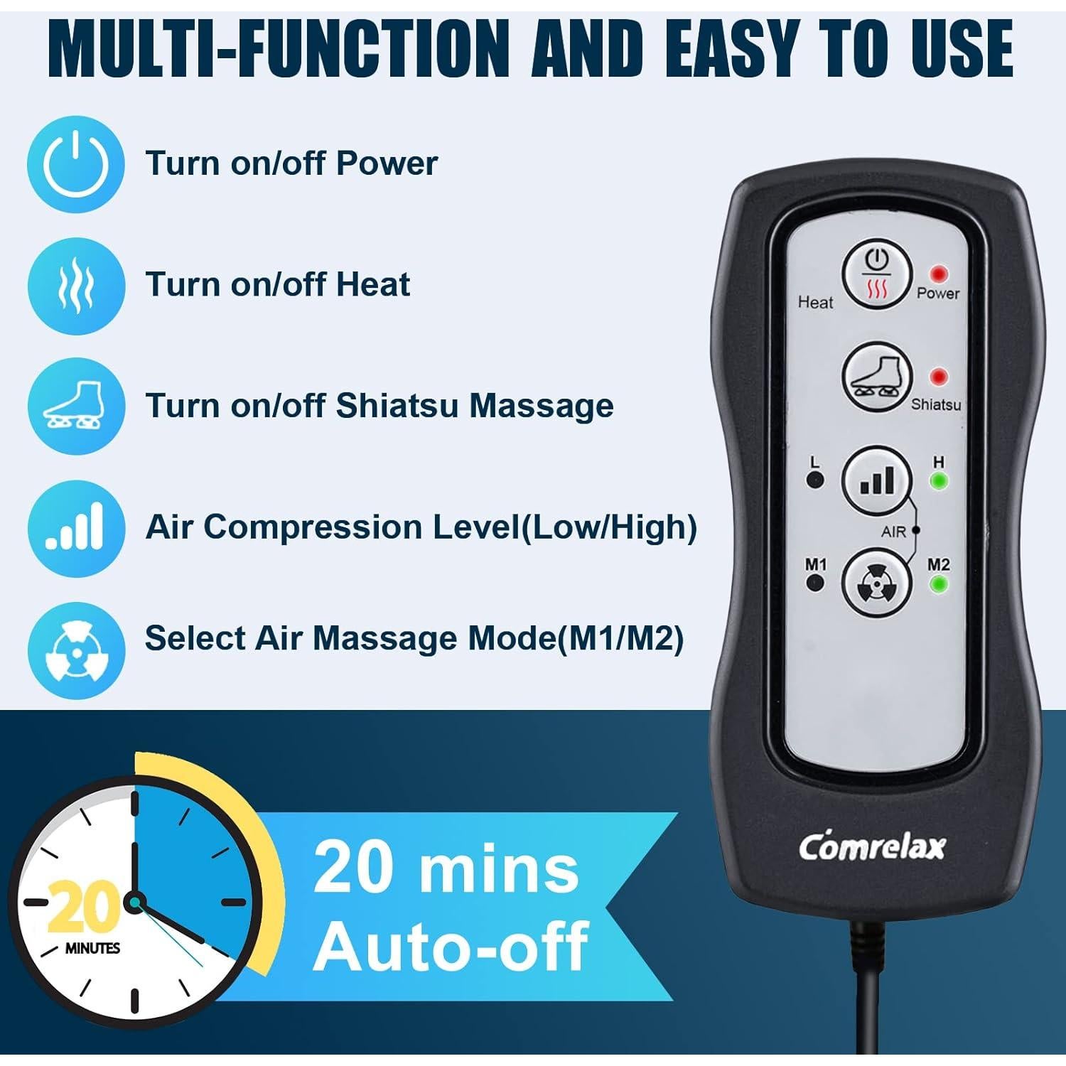 Masajeador de pies SLOTHMORE Pro Shiatsu con calor 2.94kg