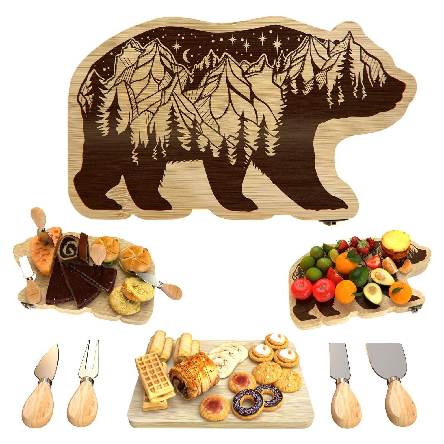 Tabla de Charcutería Plegable Nianjida Oso - 32x19cm