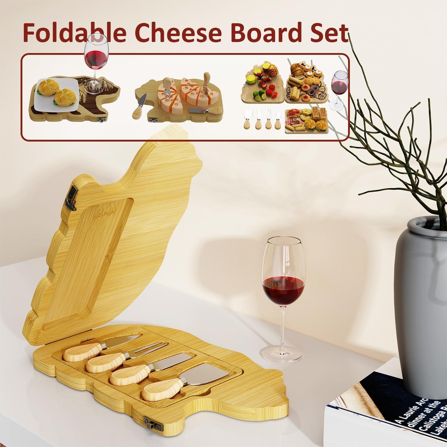 Tabla de Charcutería Plegable Nianjida Oso - 32x19cm