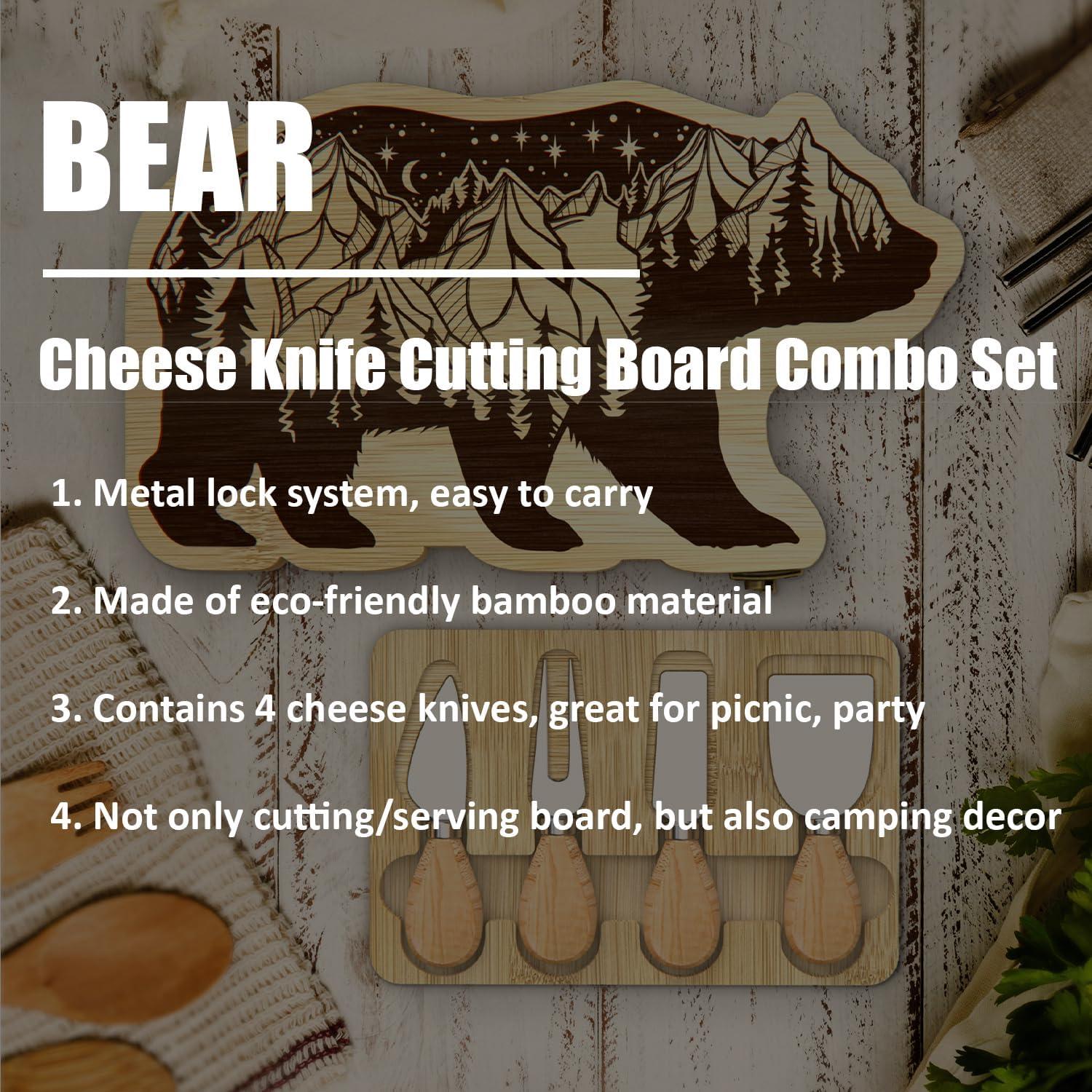 Tabla de Charcutería Plegable Nianjida Oso - 32x19cm