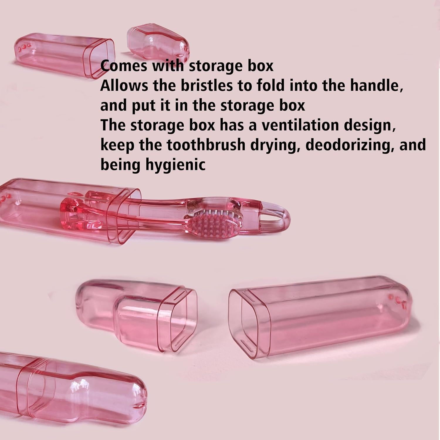 Cepillo de Dientes Plegable Teckolign Azul con Estuche 1Pc