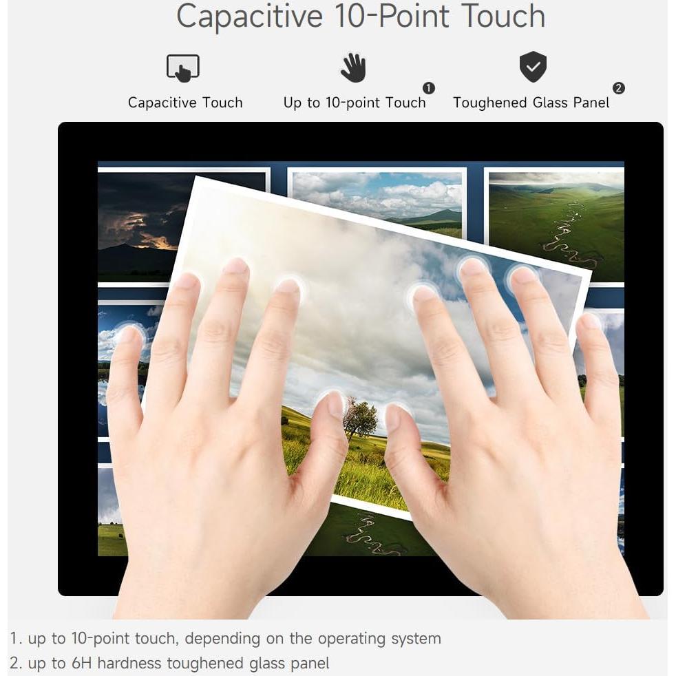 Monitor HDMI 8" Waveshare 768x1024 IPS Táctil 10 Puntos