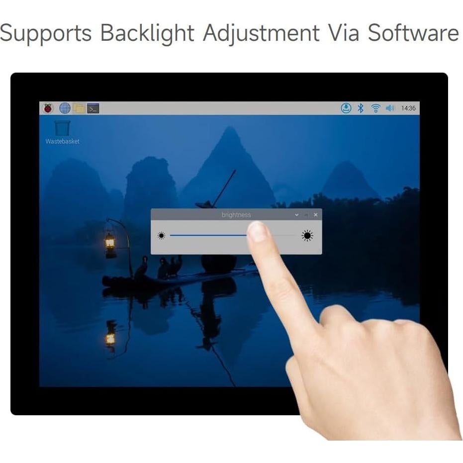 Monitor HDMI 8" Waveshare 768x1024 IPS Táctil 10 Puntos