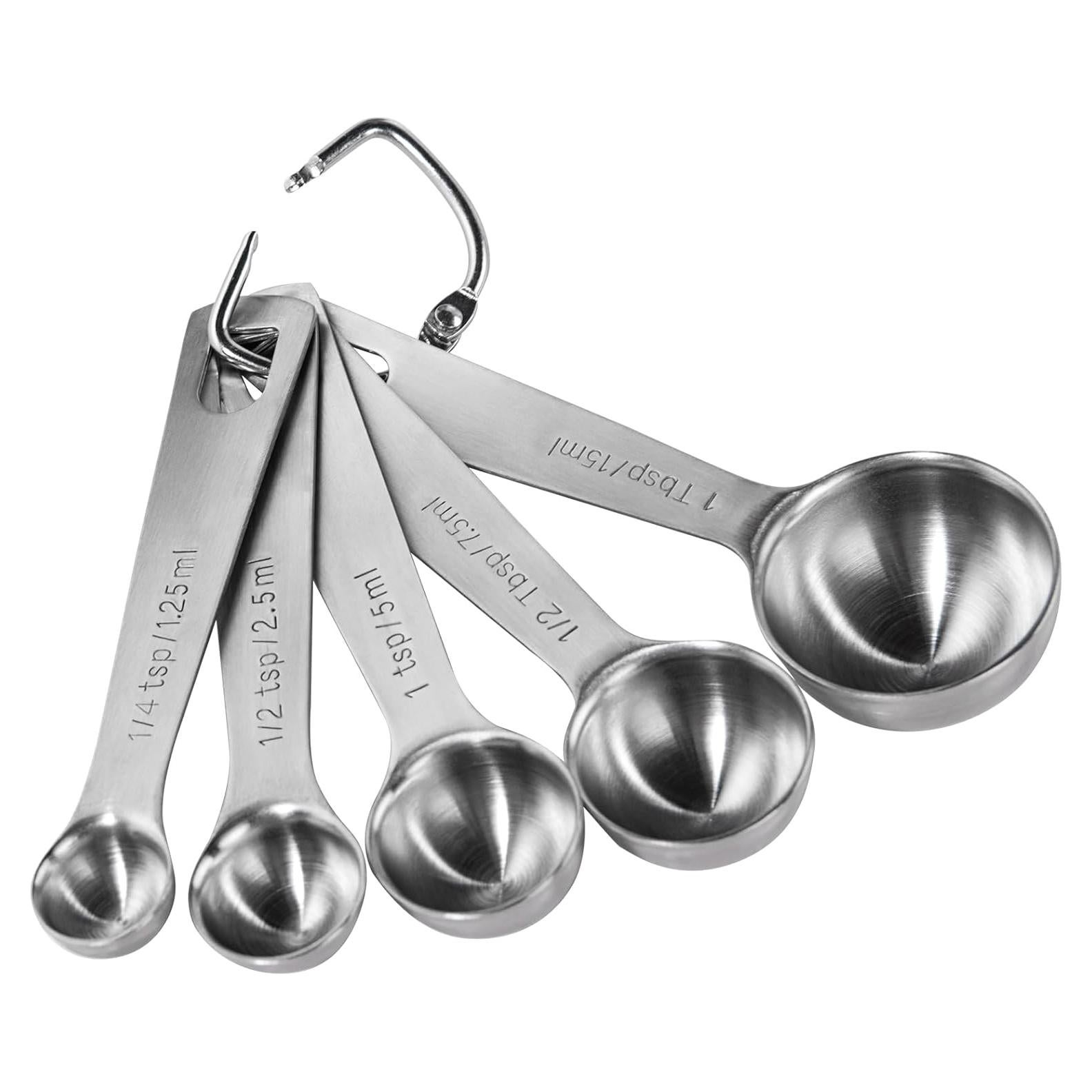 Juego de 5 Cucharas Medidoras U-Taste Acero Inoxidable 18/8