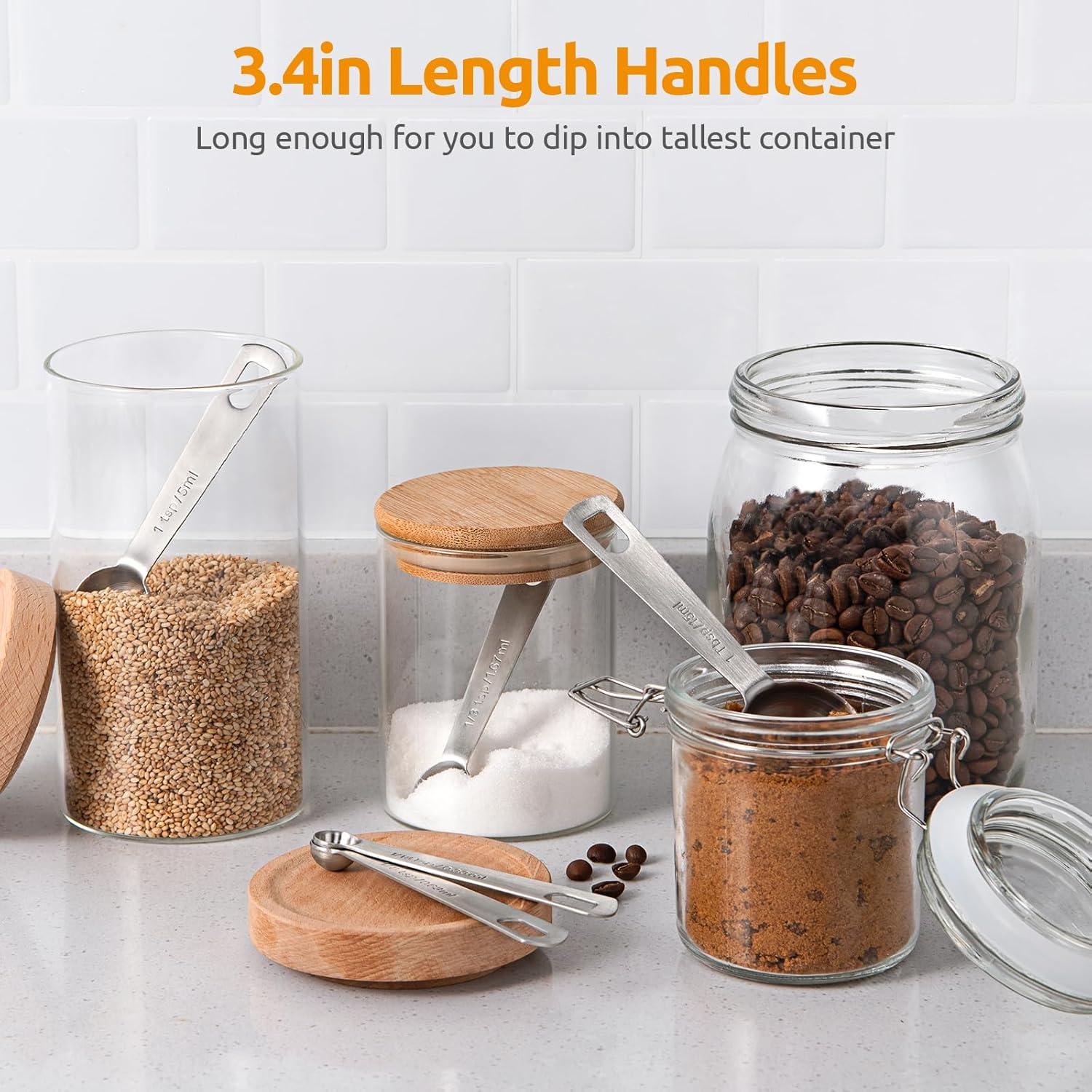 Juego de 5 Cucharas Medidoras U-Taste Acero Inoxidable 18/8