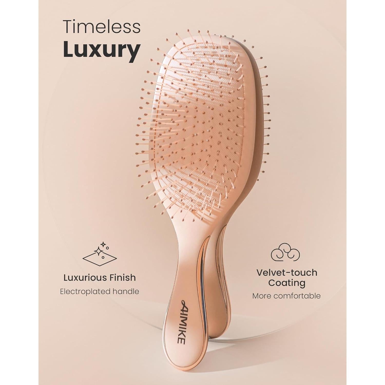 Cepillo Desenredante AIMIKE LuxeSilk - Suave y Efectivo 22.9cm