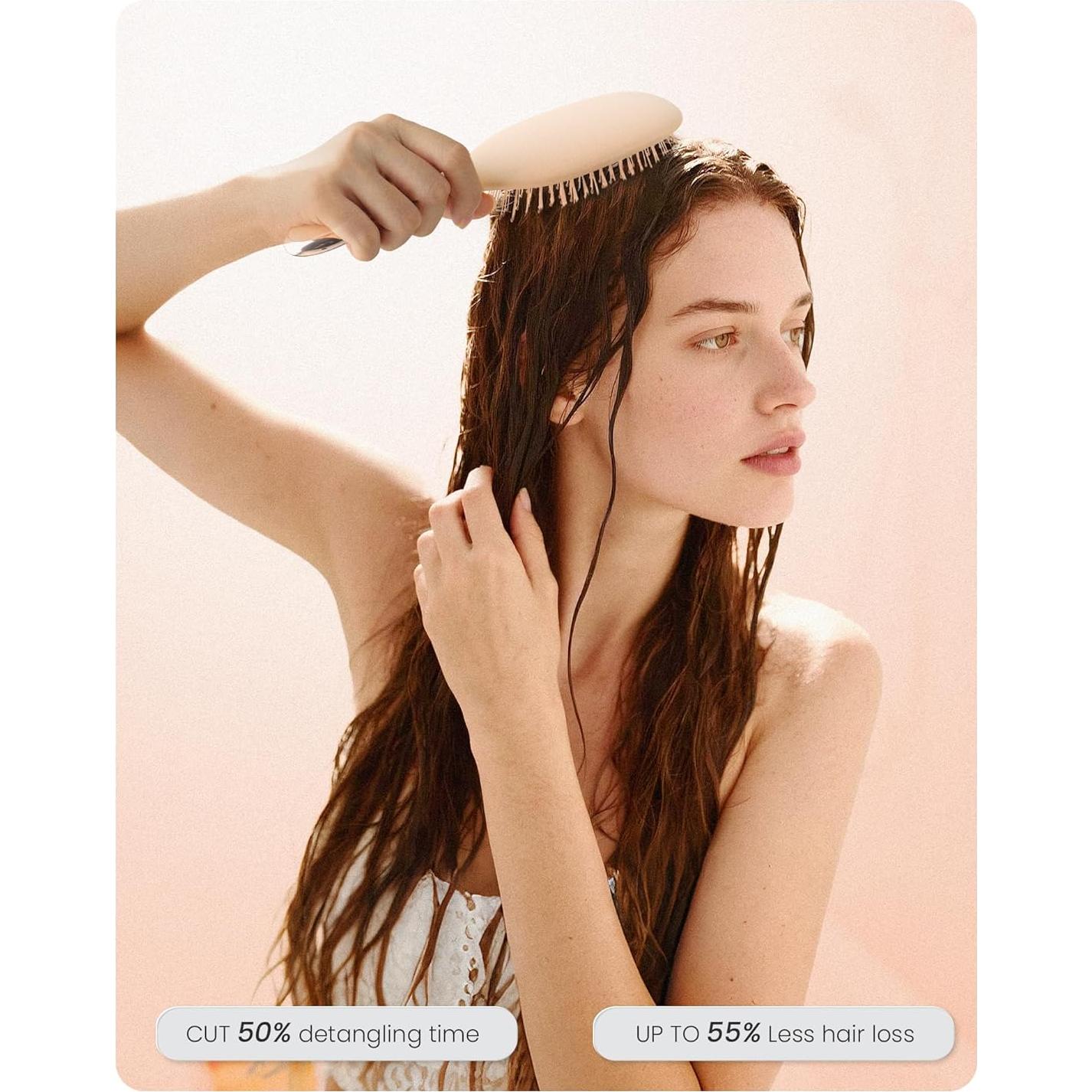 Cepillo Desenredante AIMIKE LuxeSilk - Suave y Efectivo 22.9cm