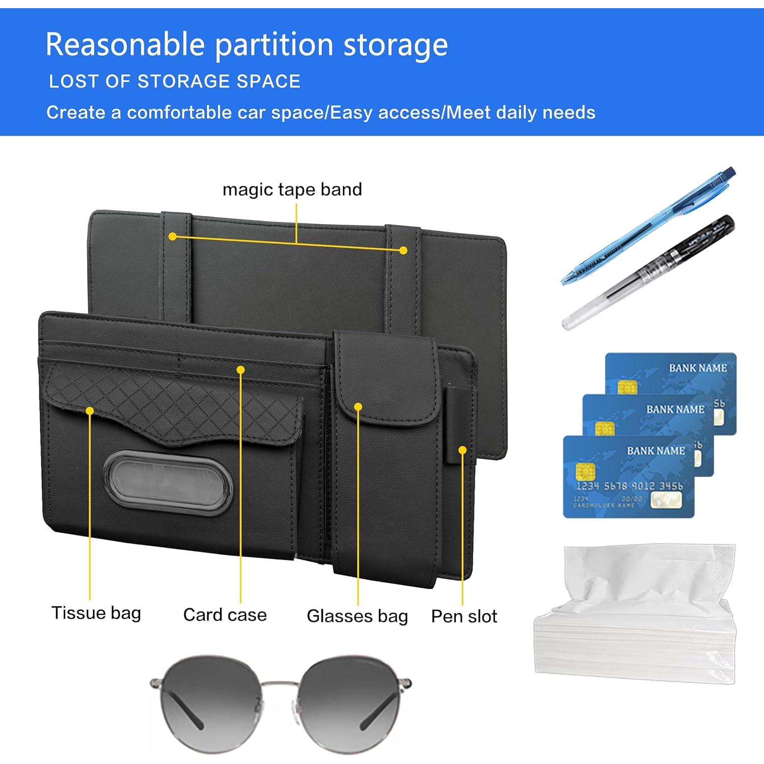 Organizador Multifuncional para Visera Solar BLCEZAN Negro