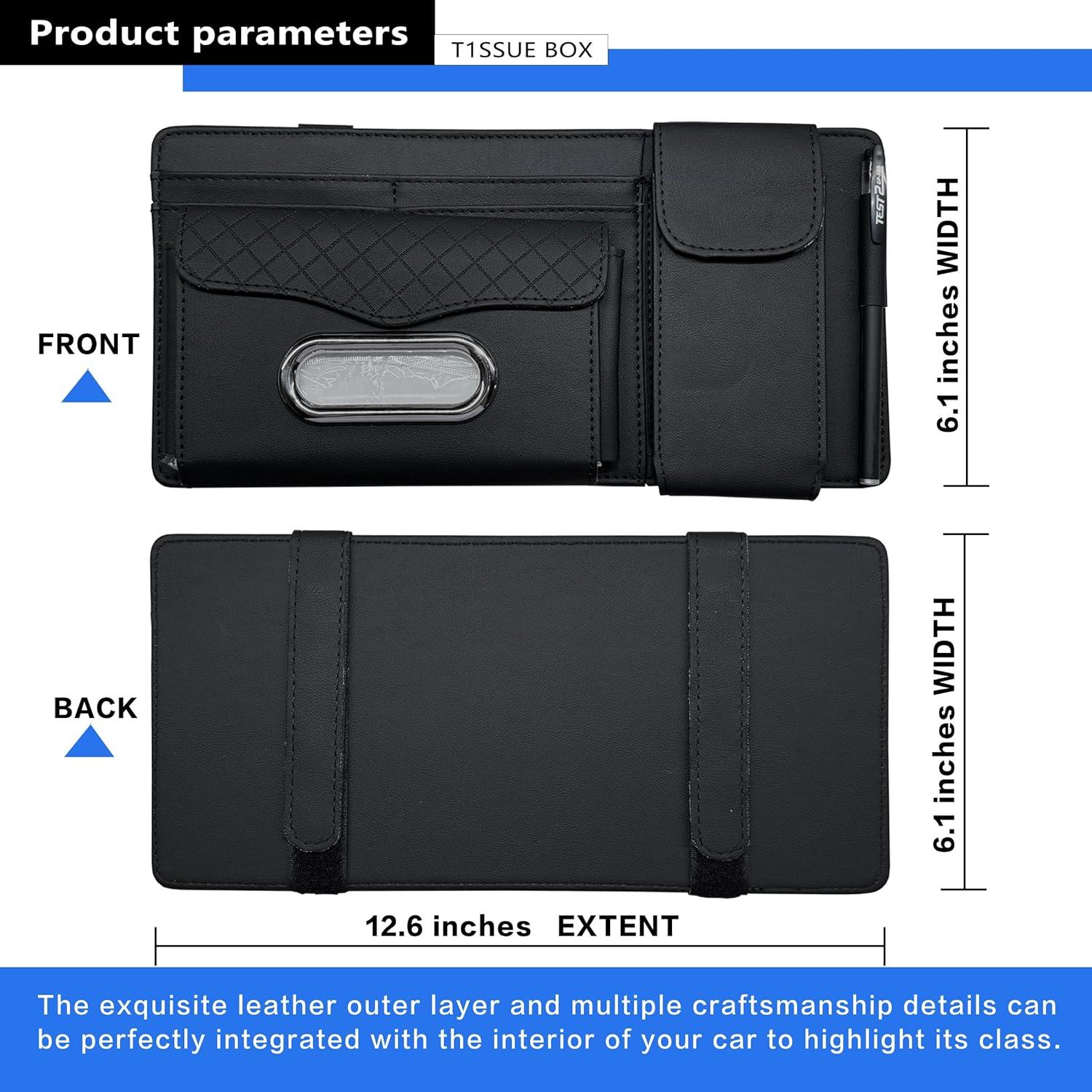 Organizador Multifuncional para Visera Solar BLCEZAN Negro