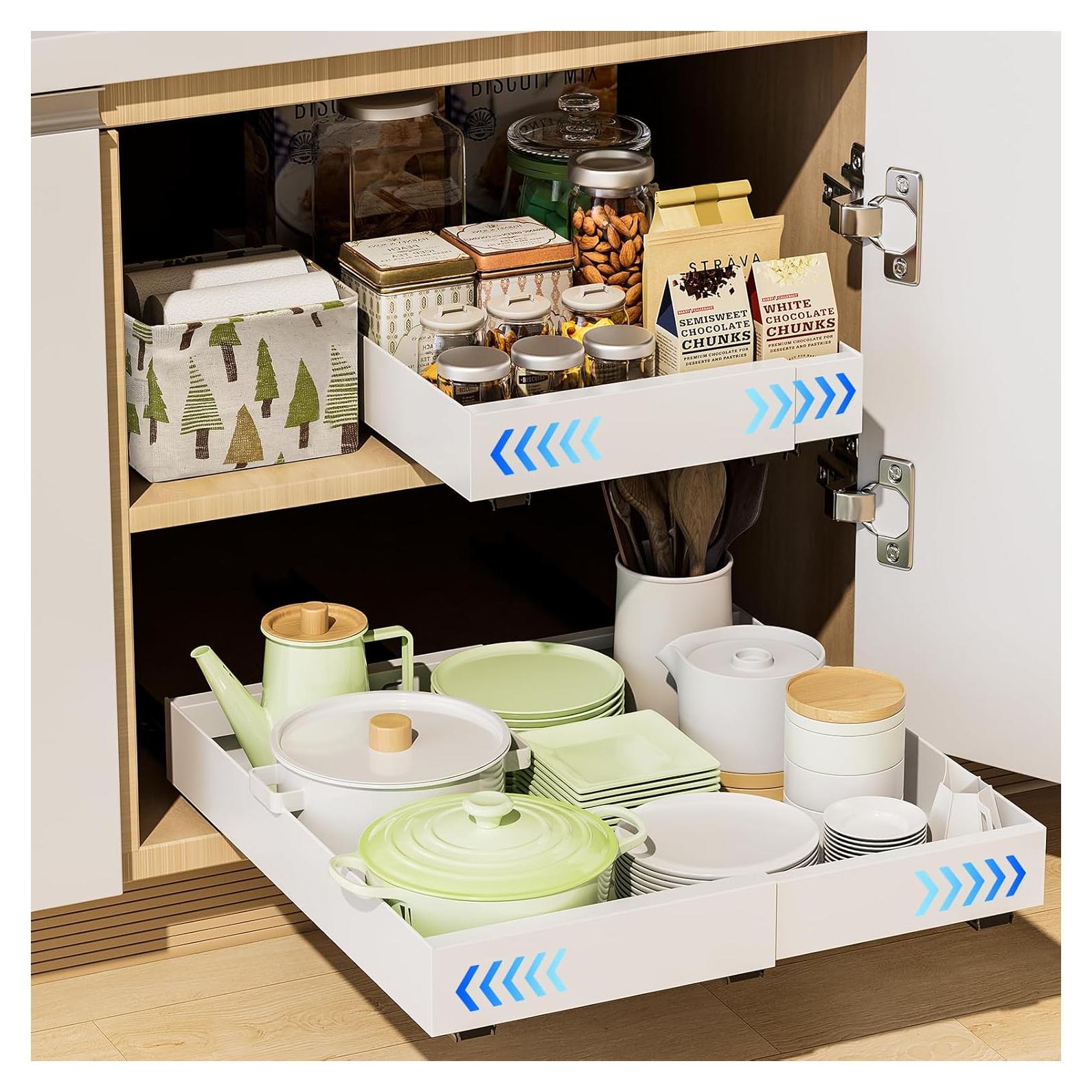 Organizador de Gabinete Expandible FLOUREE 2 Paquetes Blanco