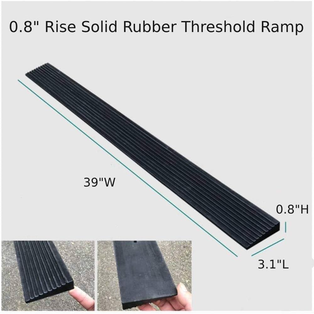 Rampa de Umbral de Goma Bilaida 0.8" Altura 1500 kg Antideslizante