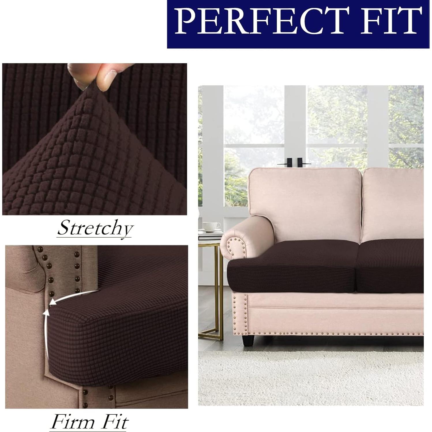 Funda de sofá elástica GAMUKAI T-Cushion Marrón 1 pieza