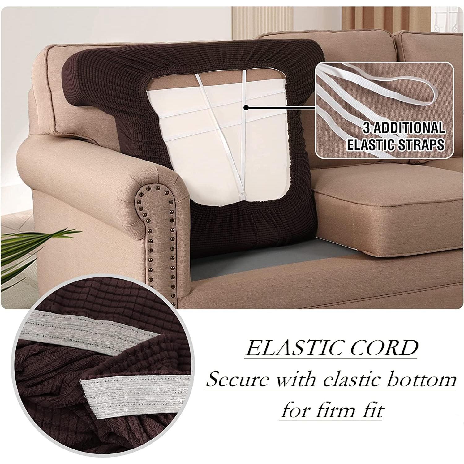 Funda de sofá elástica GAMUKAI T-Cushion Marrón 1 pieza