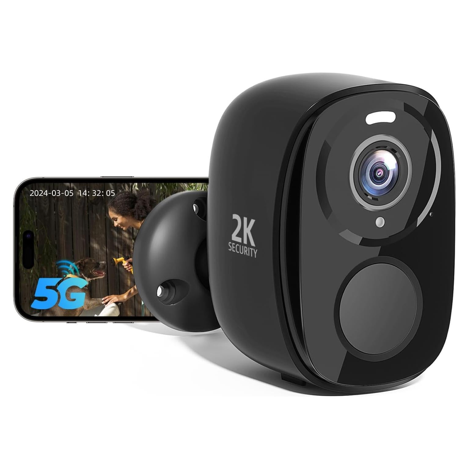 Cámara de Seguridad Inalámbrica Rraycom 2K con AI y Alexa