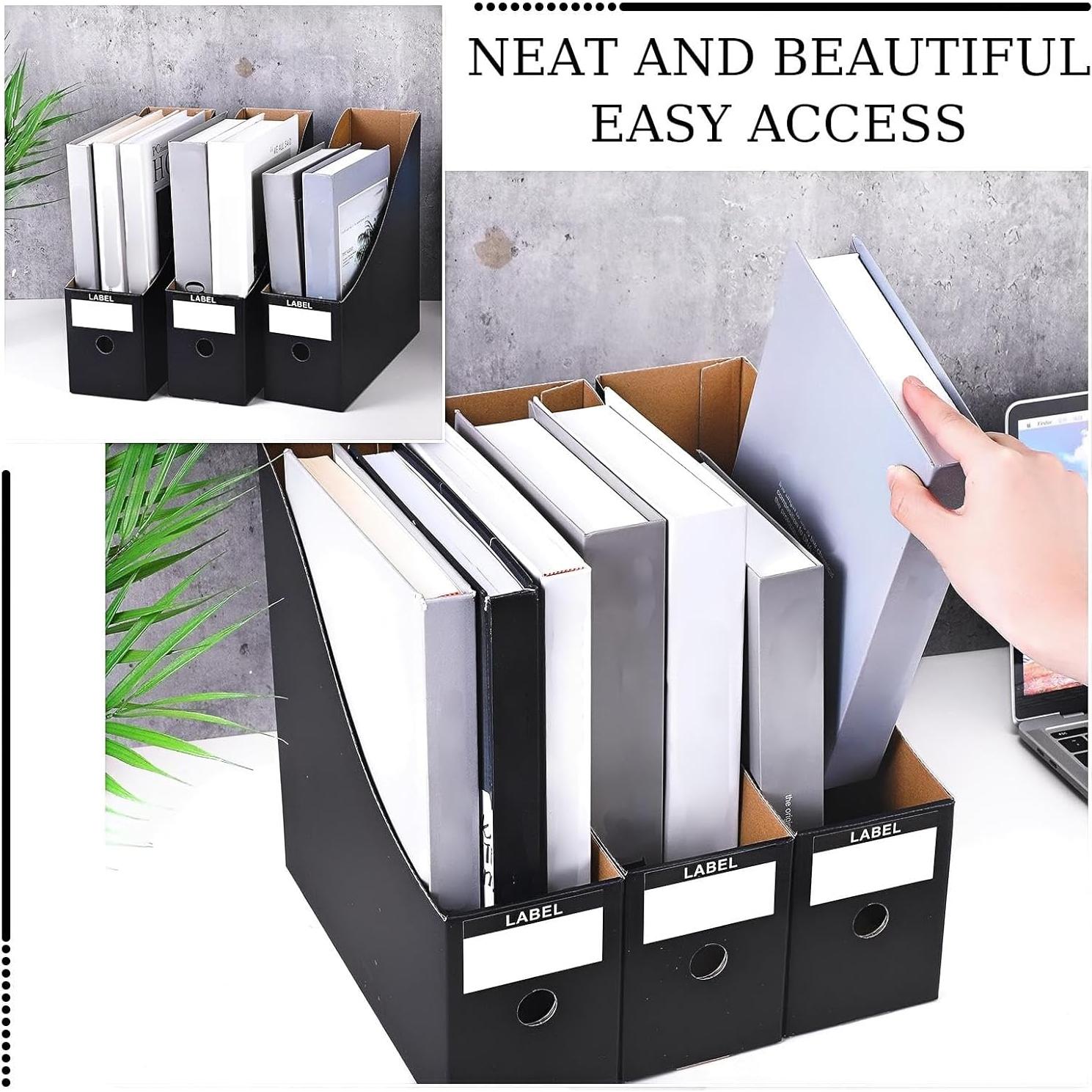 Organizador de Revistas Geyee 50 Piezas Cartón Negro