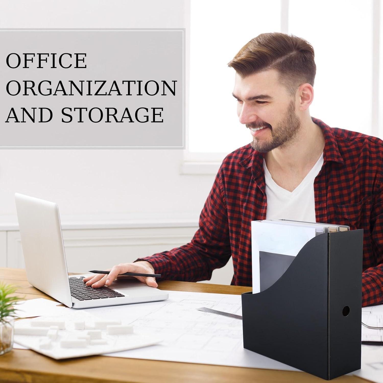 Organizador de Revistas Geyee 50 Piezas Cartón Negro