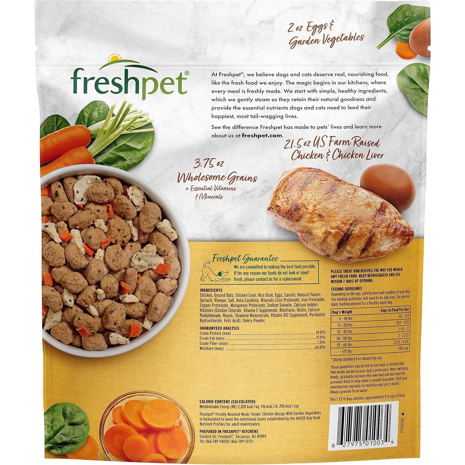Comida para Perros Freshpet Pollo con Verduras 0.79 Kg