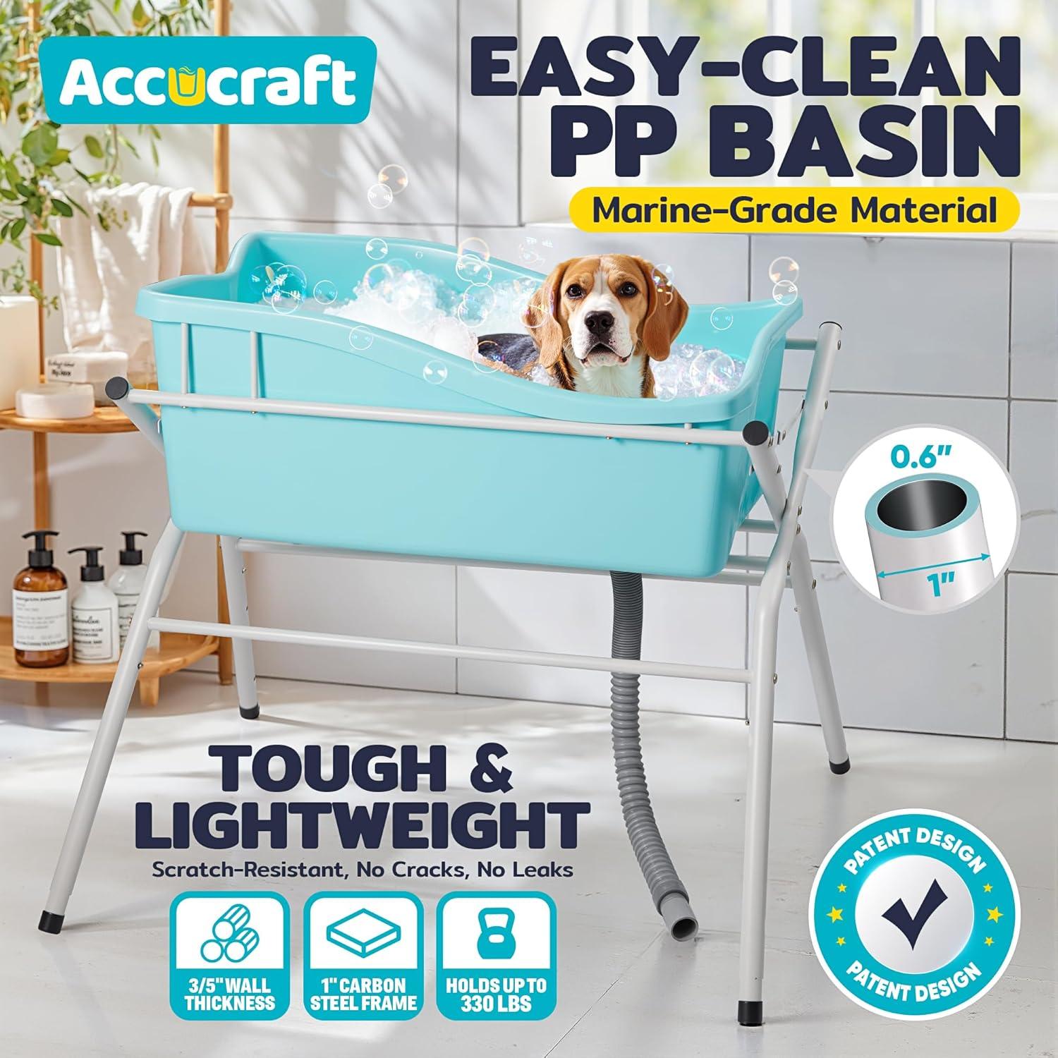 Bañera Elevada Plegable para Perros ACCUCRAFT 3 Niveles