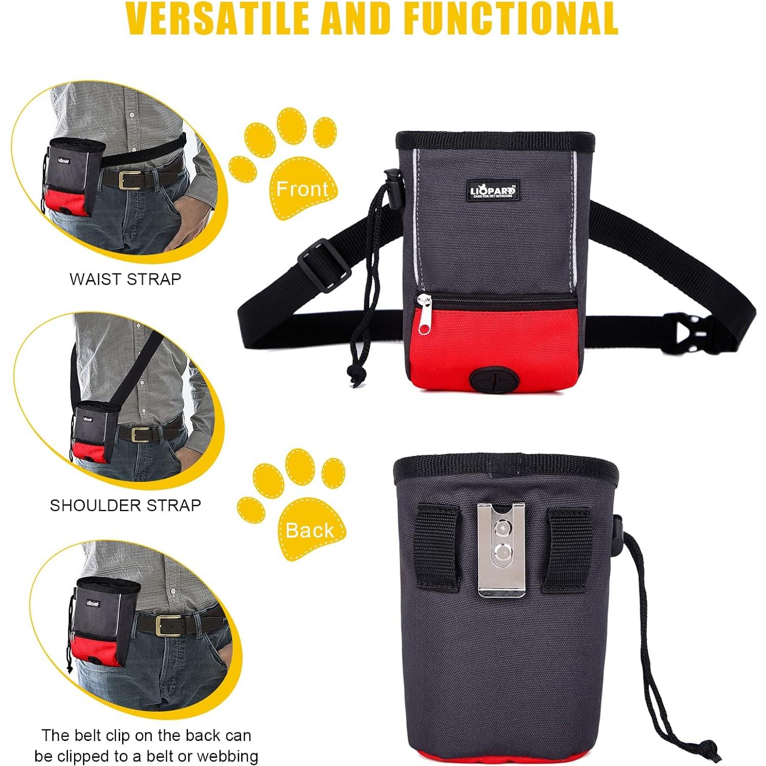 Bolsa de Entrenamiento para Golosinas LIOPARD Rojo 2 Tazas