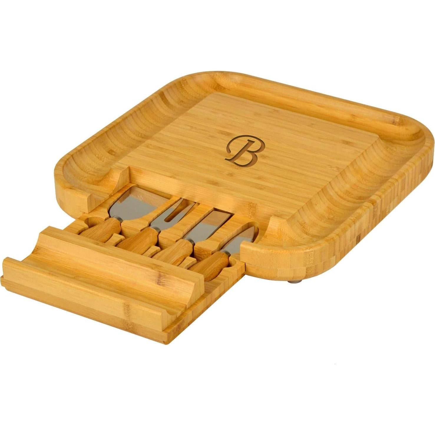 Tabla de Cortar de Bambú Personalizada Picnic en Ascot 33x33cm