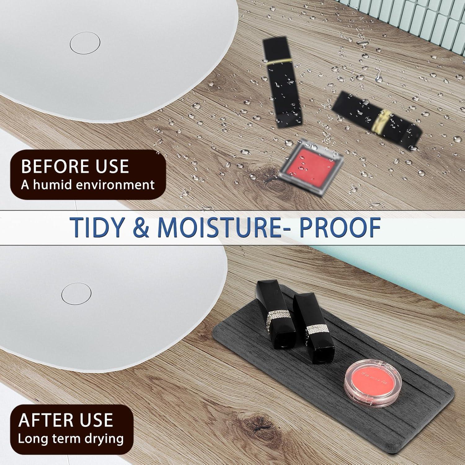 Juego de 3 Bandejas de Diatomita Absorbente Lyxel 21x10cm y 10x10cm