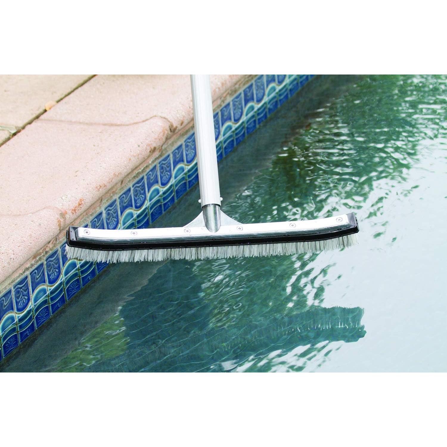 Cepillo de Piscina Poolmaster 20173 45.7 cm Aluminio y Cerdas Combinadas