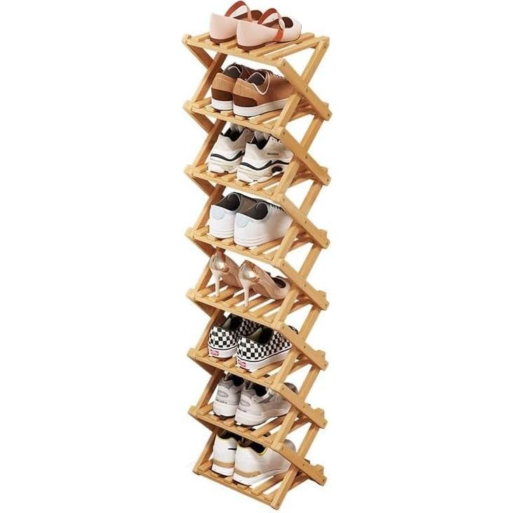 Estante para zapatos Magnitt plegable 8 capas colores primarios