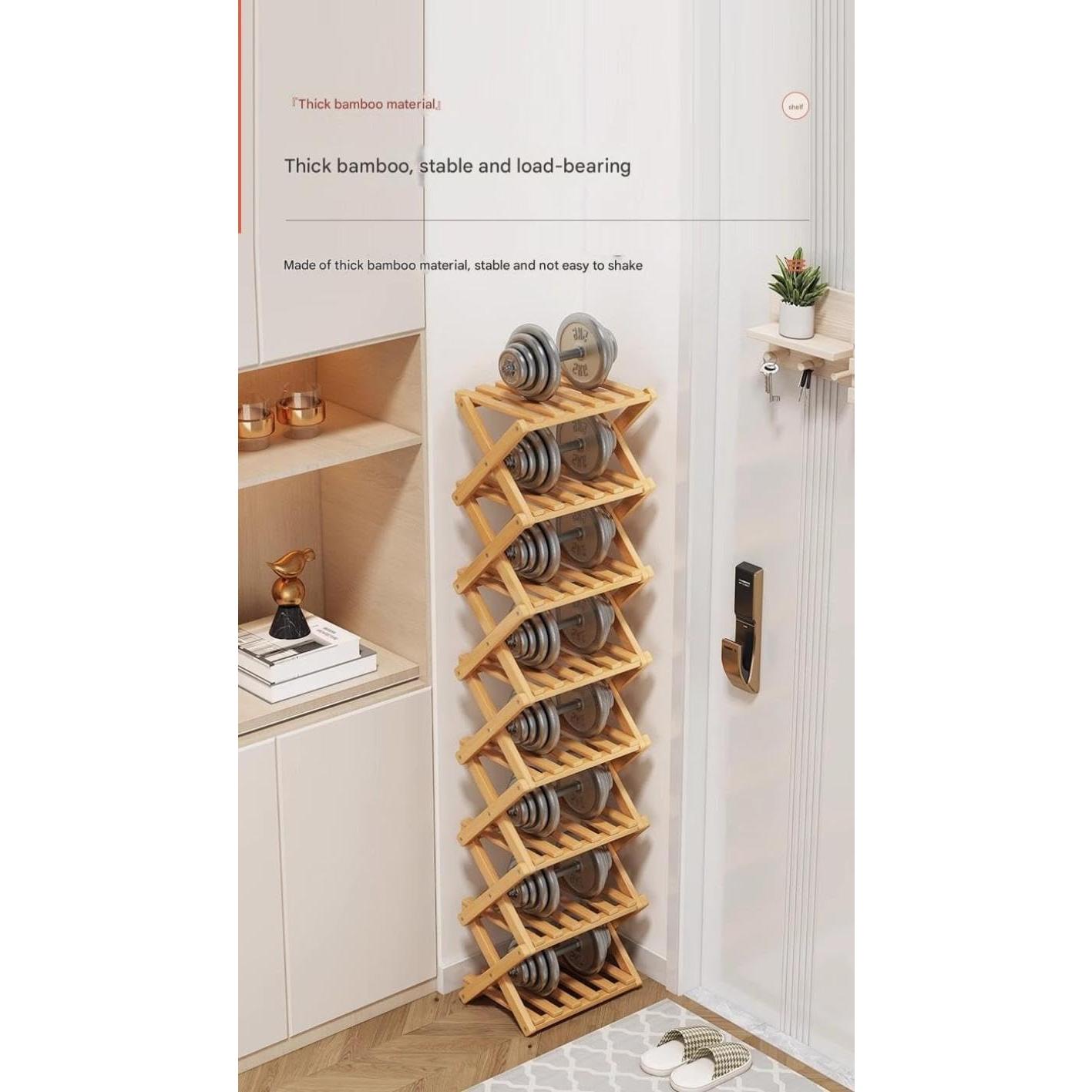 Estante para zapatos Magnitt plegable 8 capas colores primarios