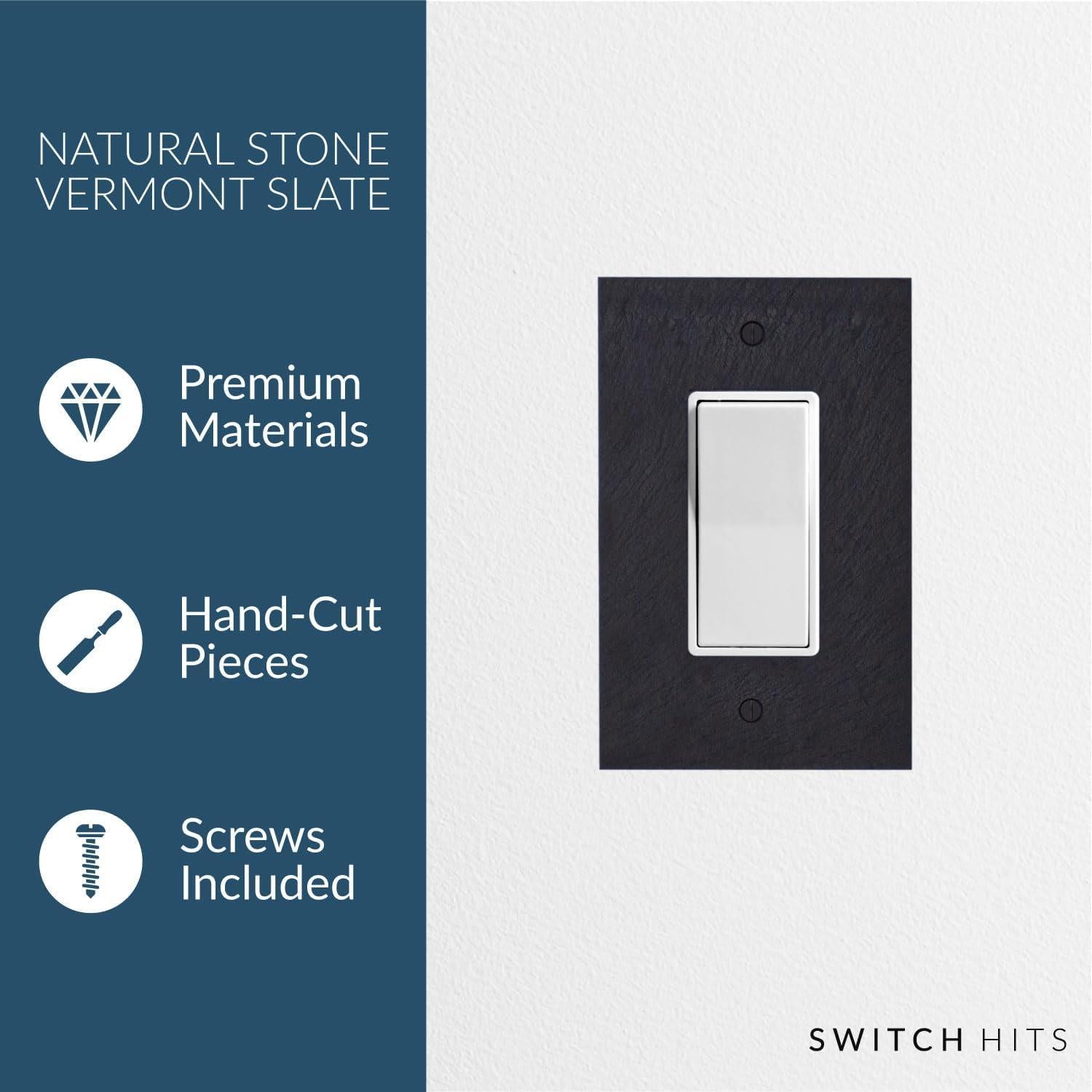 Placa de Pared Interruptor GFI Rocker Switch Hits Carvón 8.26x12.7cm