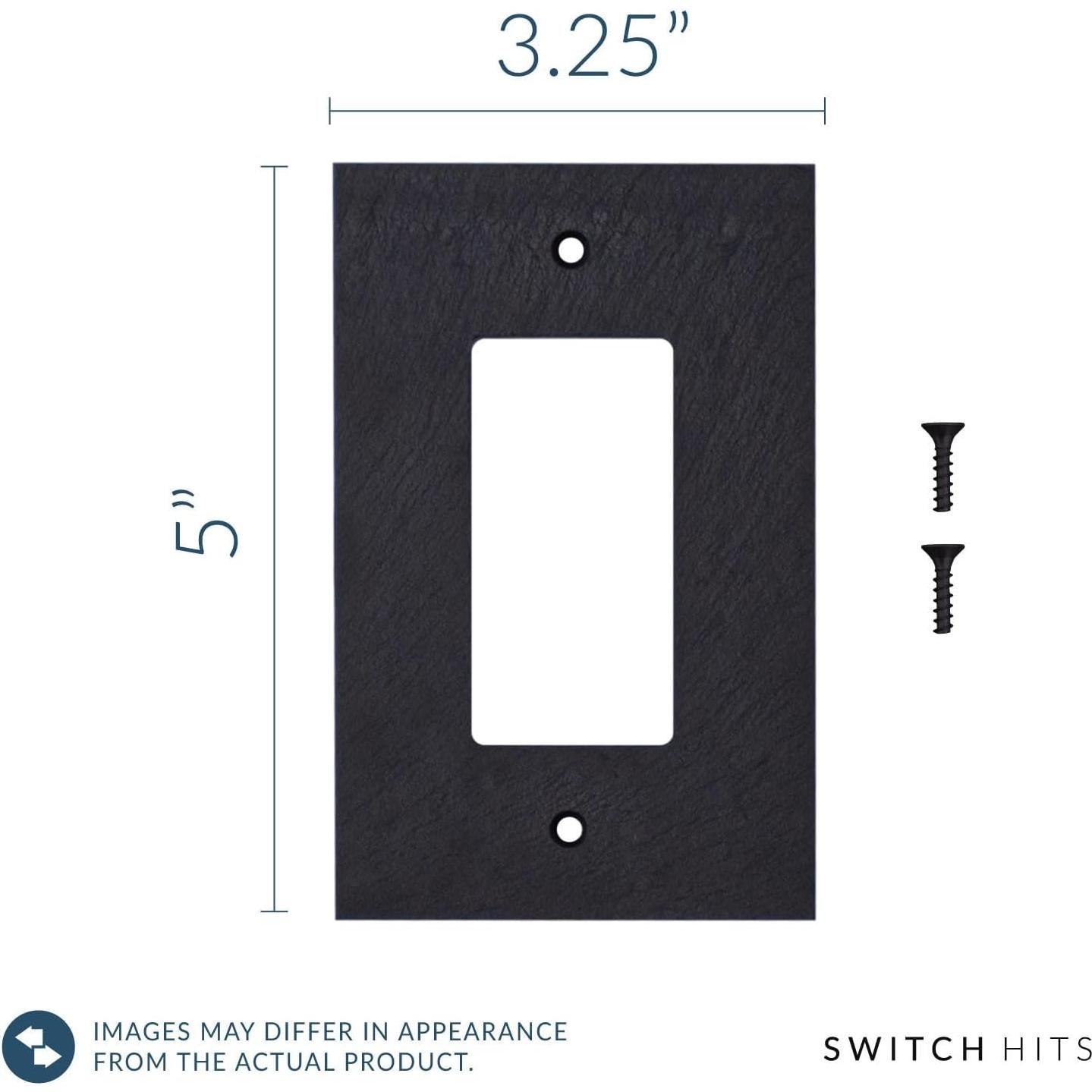 Placa de Pared Interruptor GFI Rocker Switch Hits Carvón 8.26x12.7cm
