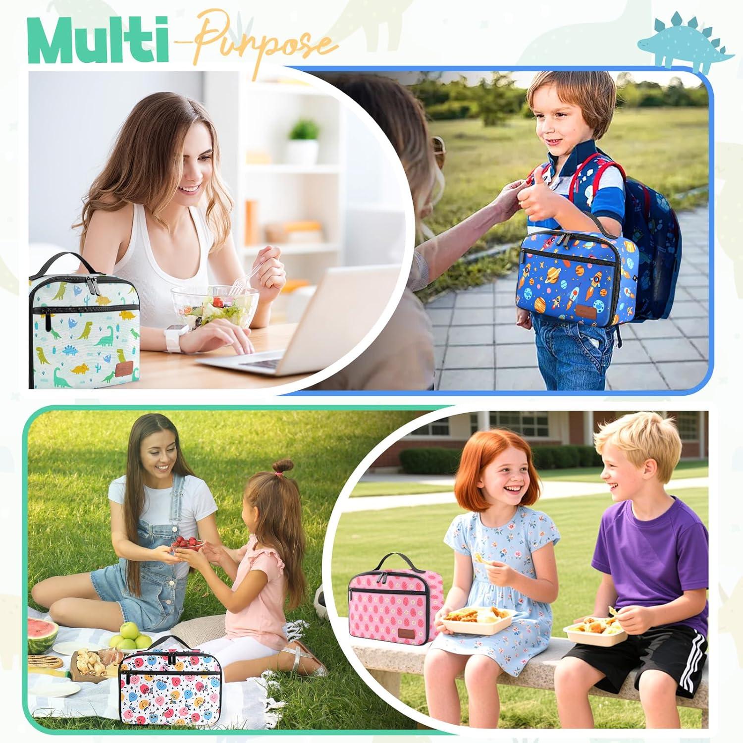 Caja de Almuerzo Aislada YONSEN Hipopótamo 11.5L Dinosaurio