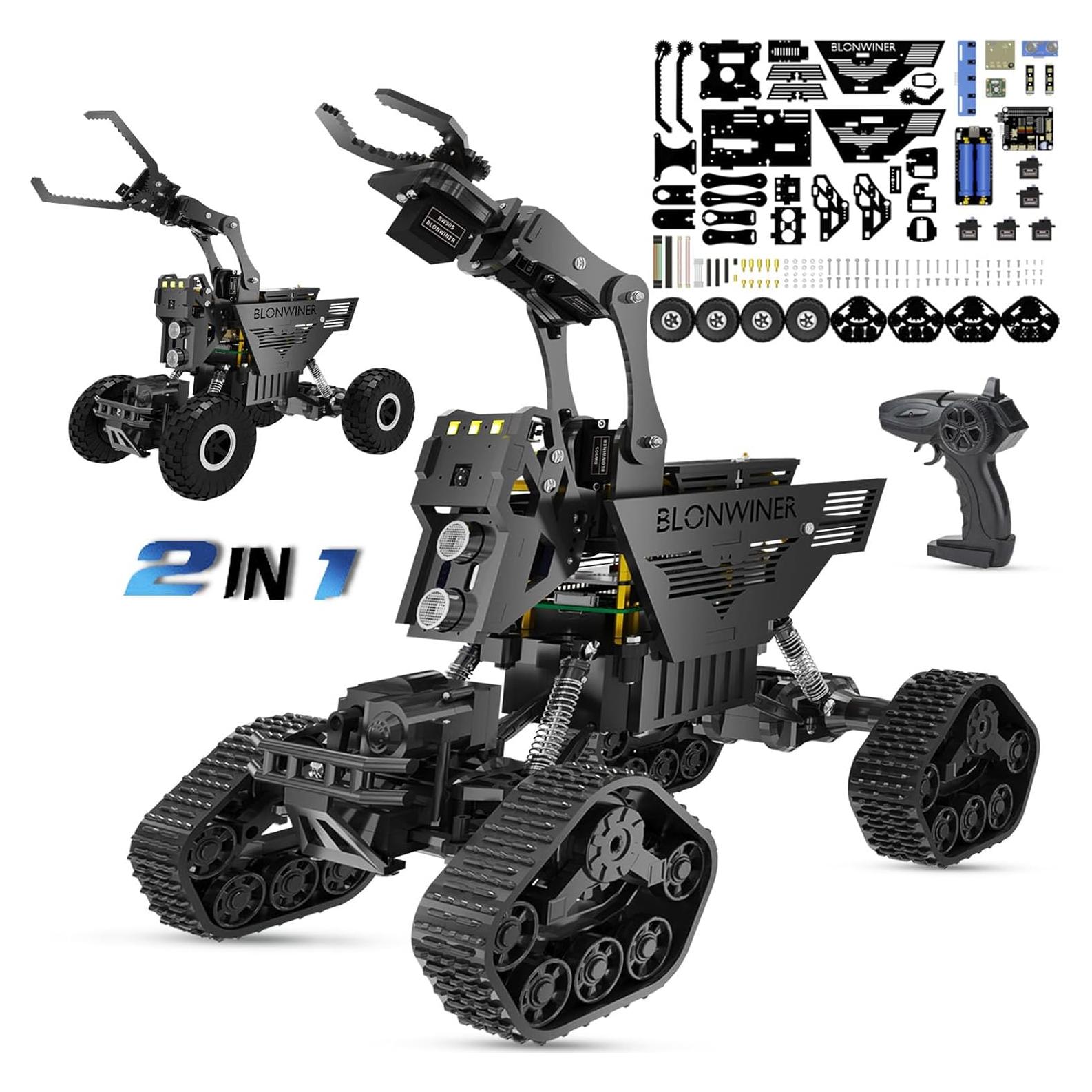 Kit de Coche Robot BLONWINER 2 en 1 para Programación STEM