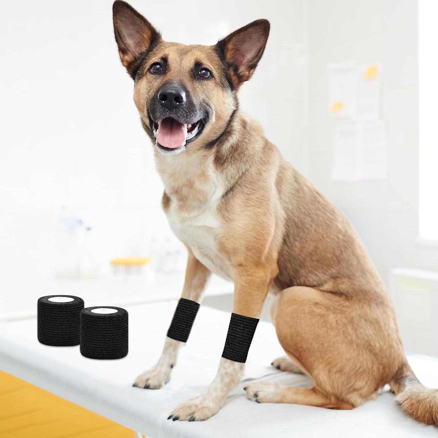 12 Rollos Venda Cohesiva Negra 5.08 cm x 4.57 m Kreyfer