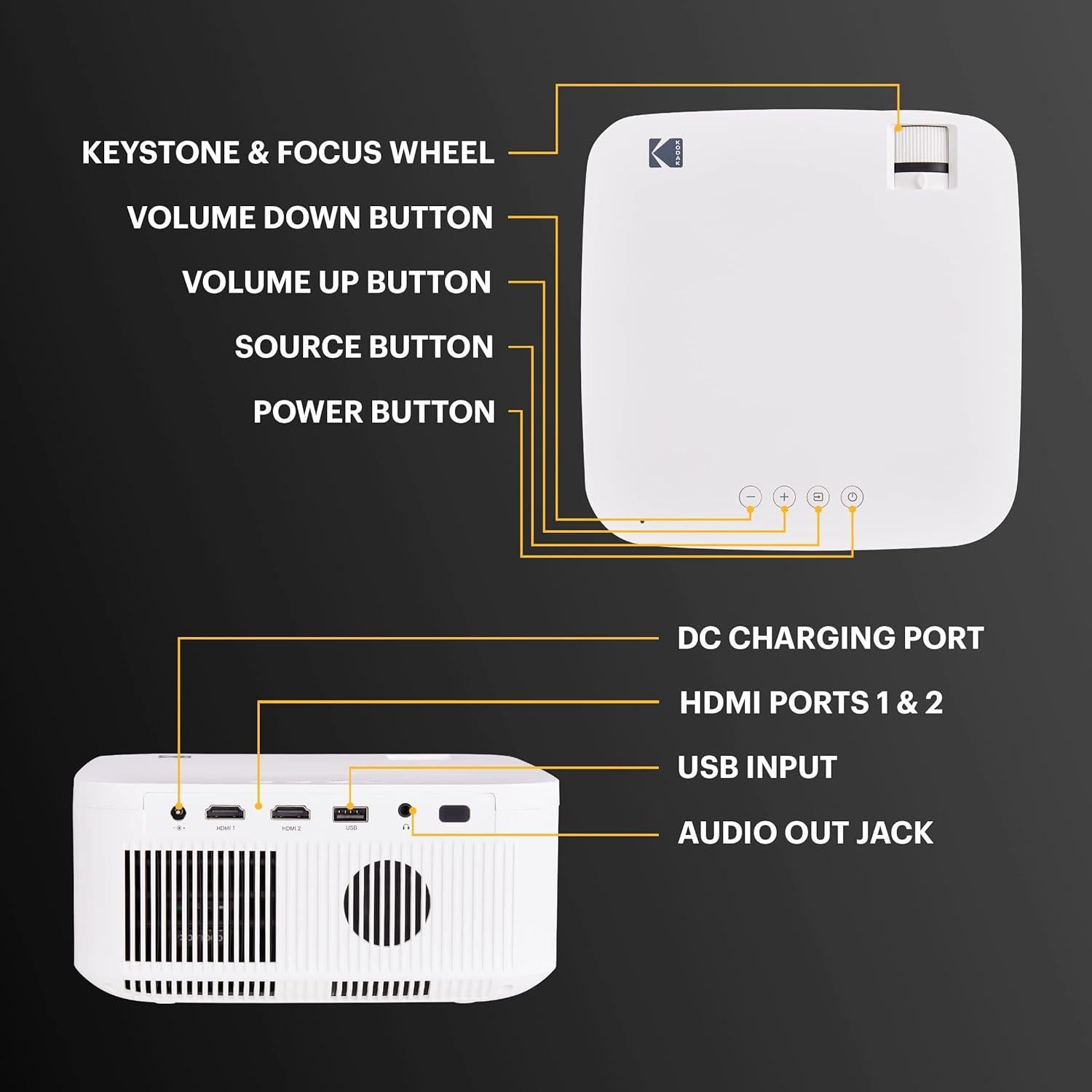 Proyector Multimedia KODAK FLIK X10 Full HD 1080p Compacto